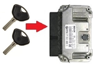 BMW 2x chip key programming → ECU unit - Click Image to Close
