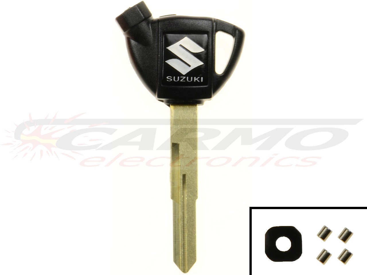 Suzuki Burgman blanco transponder chip key - Click Image to Close