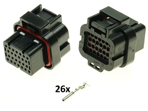 Moto Guzzi IAW 26 way ECU CDI ECM motorcyle connector set