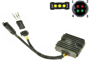 CARR691BMWHUSQ BMW C400 F650 F700 F800 Nuda 900 MOSFET Voltage regulator rectifier Shindengen SH541KG SH541SD