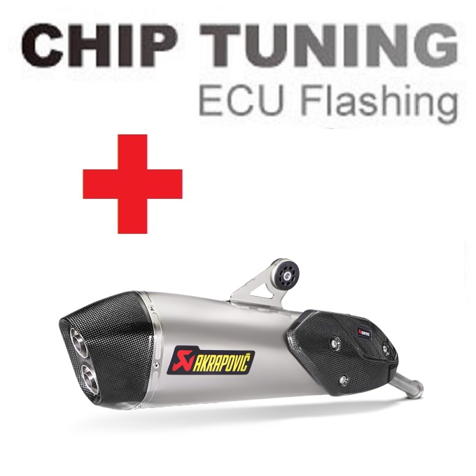 BMW C650GT Slip-On Line (Titanium) 2016-2020 High Performance ECU Flash tuning + Akrapovic S-B6SO8-HZAAT (Stage 3)