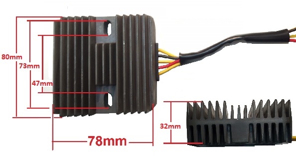 Kawasaki KZ measurements voltage regulator motorbike