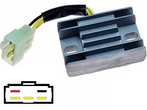 CARR2301 Suzuki LTF VL Voltage regulator rectifier (SH572E-12, SH572-12)