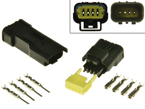 Ducati diagnostic connector set 4 pole OBD2 OBDII