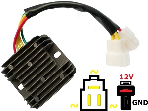 CARR204-Hy - Hyosung GT650R GT650 GV650 GV700 ST7 GT650S MOSFET Voltage regulator rectifier - Lithium Ion