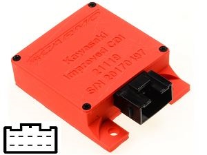 Kawasaki EX500 Gpz500s improved igniter ignition module CDI TCI Box (21119-1219, 21119-1163)