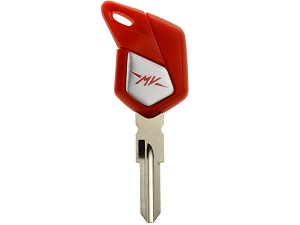 MV Agusta blanco chip key (red)
