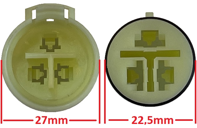 Round seal connector motorbike stator dynamo connector