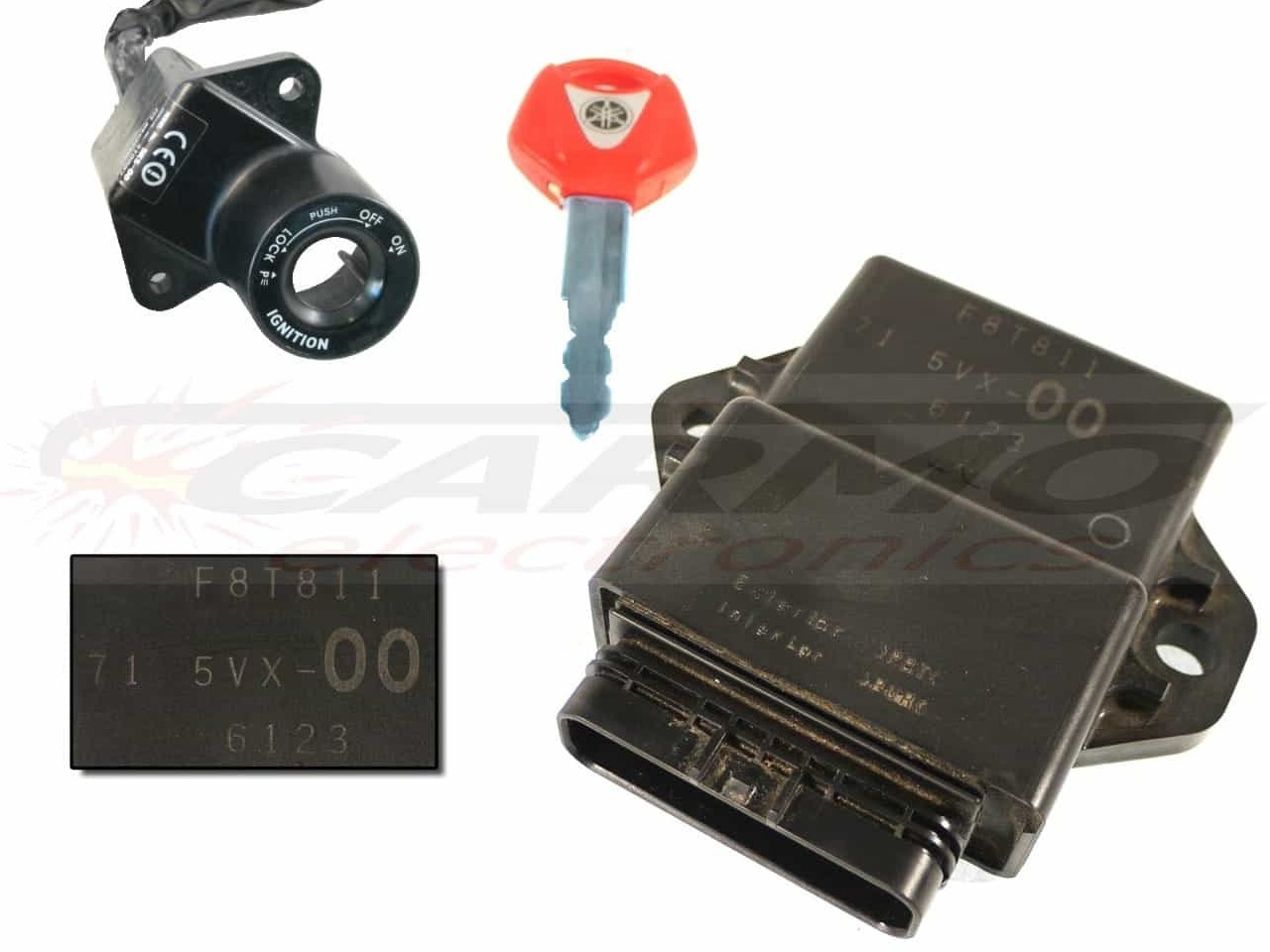 FZ6S Fazer ECU ECM CDI black box computer brain (F8T811, 71 5VX-00, F8T13, 5VX-20)