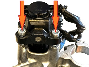 Yamaha motorbike immobiliser shear bolts / snap-off bolts removing service + new bolts