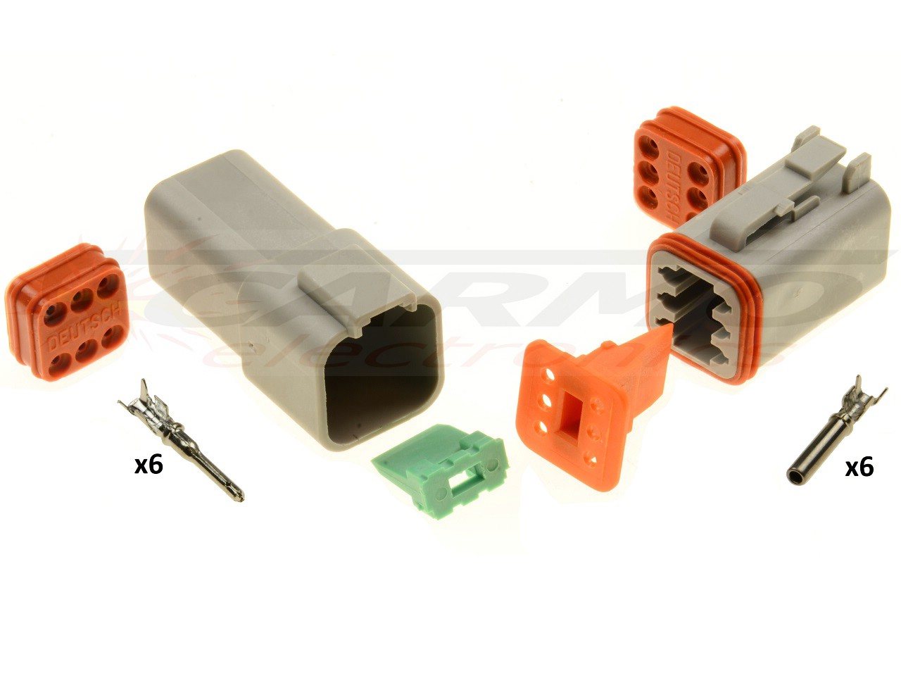 6 pole superseal connector Amphenol - Deutsch DT06-6S DT04-6P - Click Image to Close