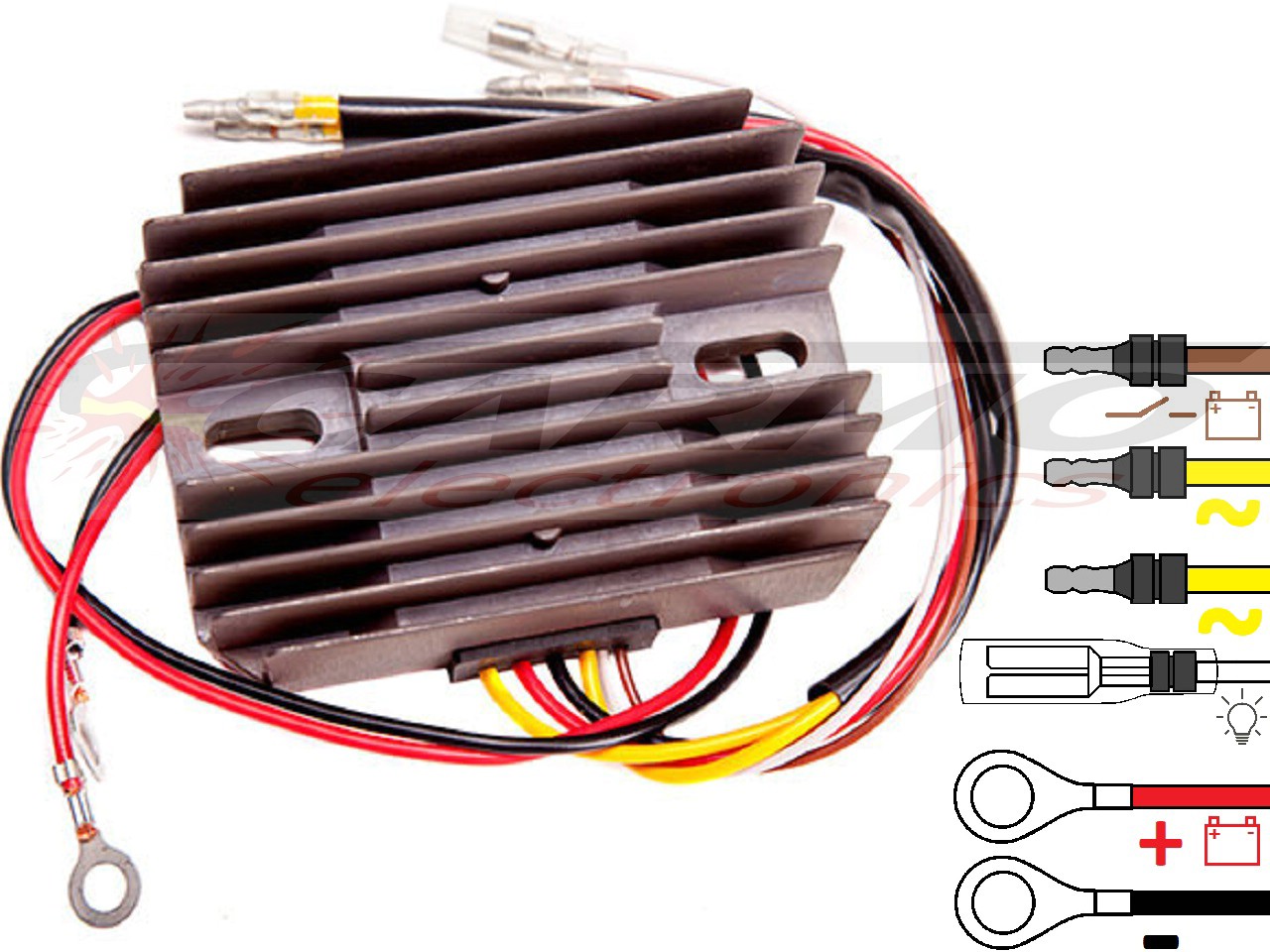 CARR4511 Moto Guzzi 1000 1100 Cagiva Elefant MOSFET Voltage regulator rectifier - Click Image to Close