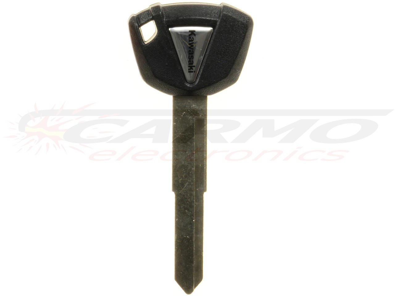 Kawasaki long blanco chip key (black) - Click Image to Close