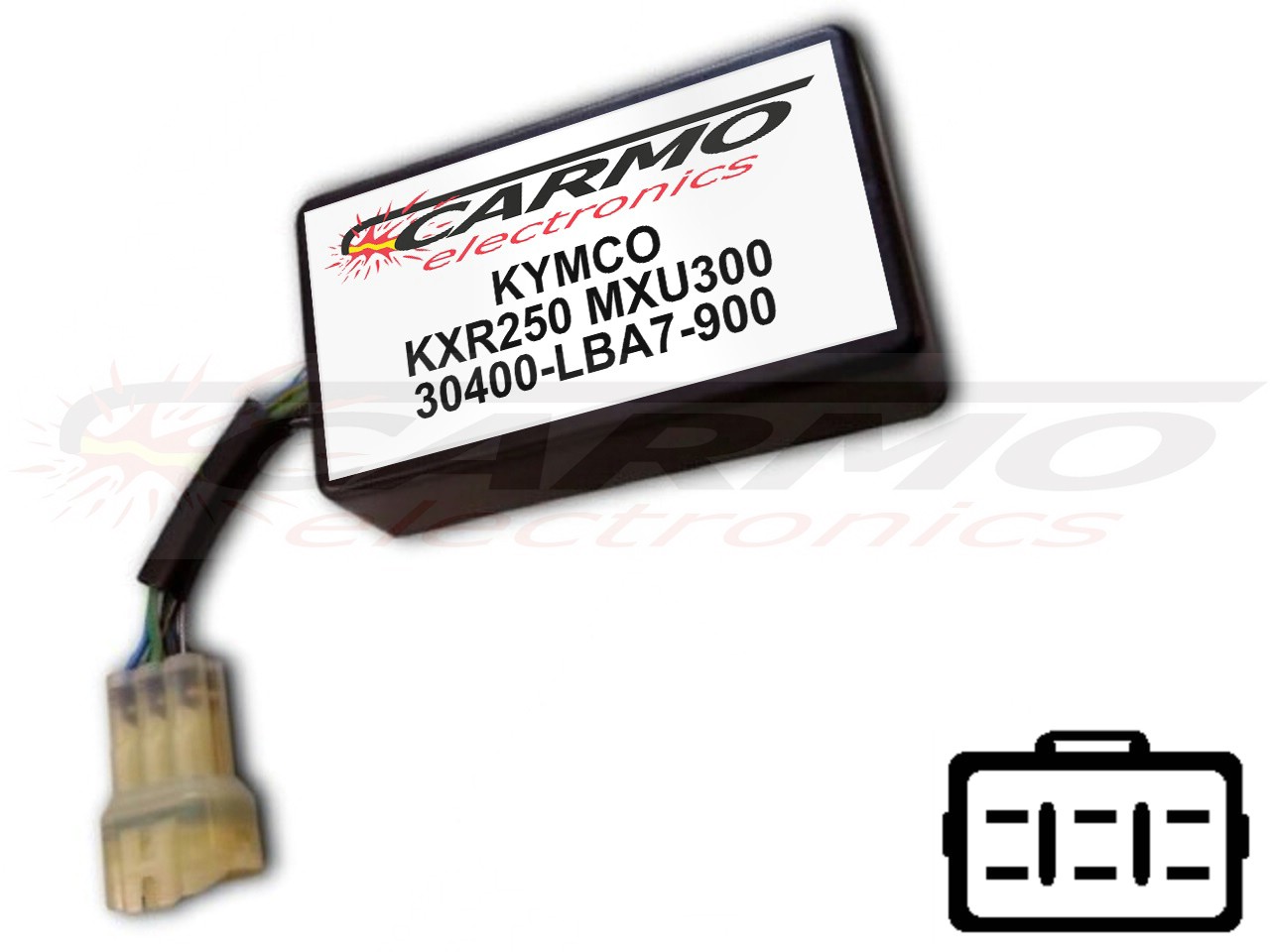Kymco KXR250 MXU250 igniter ignition module CDI TCI Box (30400-LBA7-900, CT-LBA7-00) - Click Image to Close