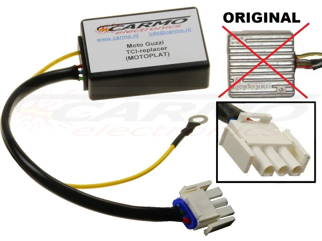 Motoplat Moto Guzzi California 3 igniter ignition module CDI TCI Box Motoplat 9635103 - Click Image to Close