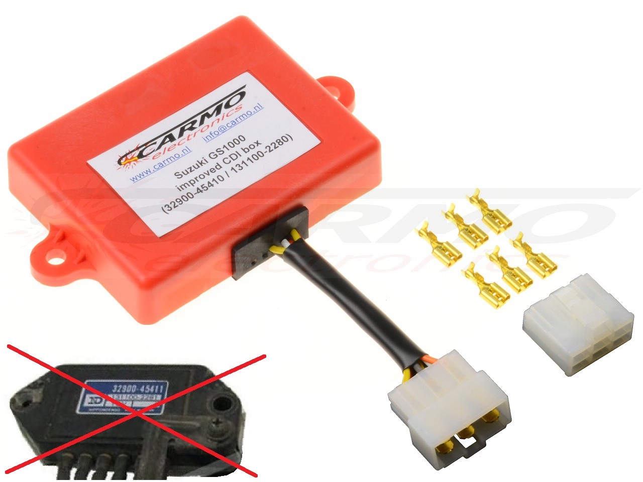Suzuki GS750 GS850 GS1000 GS1100 igniter ignition module CDI TCI Box (32900-45410 / 45411, 32900-45110 / 45120) - Click Image to Close