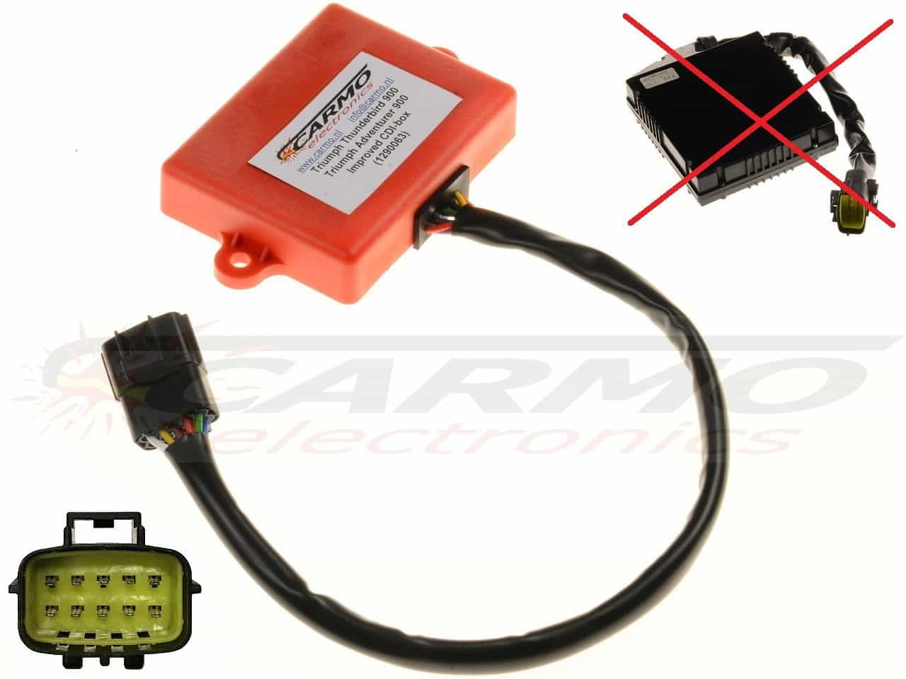 Triumph Adventurer / Thunderbird Sport 900 (1290063) igniter ignition module CDI TCI Box - Click Image to Close