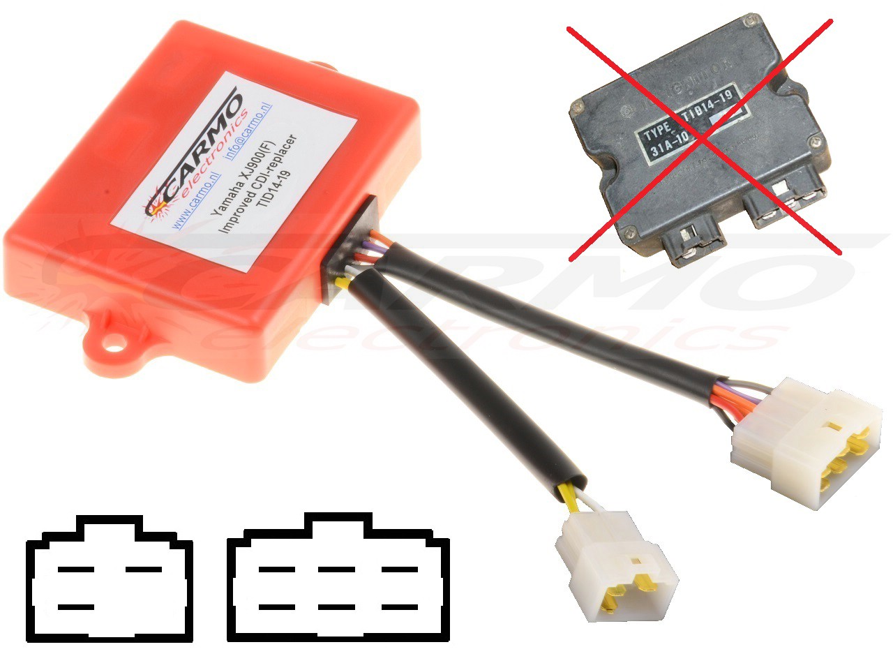 Yamaha XJ900 seca igniter ignition module CDI TCI Box (TID14-19, 31A-82305-10-00) - Click Image to Close