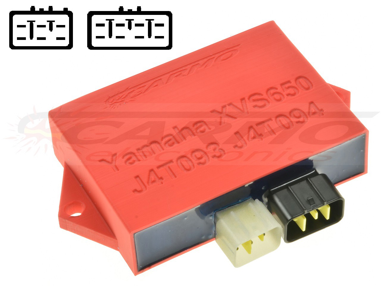 Yamaha XVS650A Dragstar v-star igniter ignition module CDI TCI Box (J4T093, J4T094) - Click Image to Close